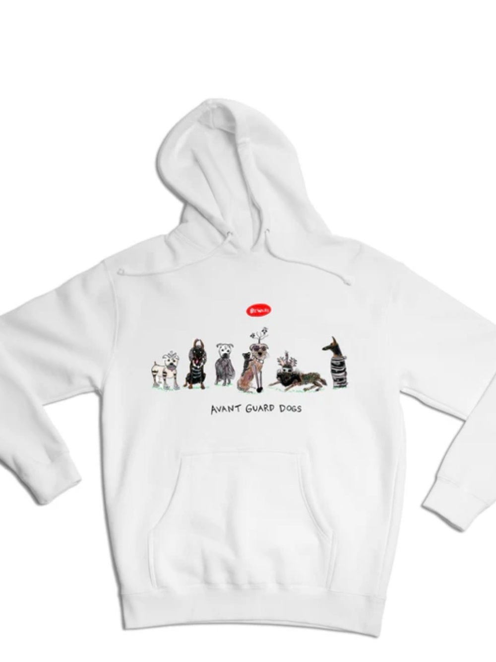U.P. Unfortunate Portrait Unisex Avant Guard Dogs Hoodie Size L